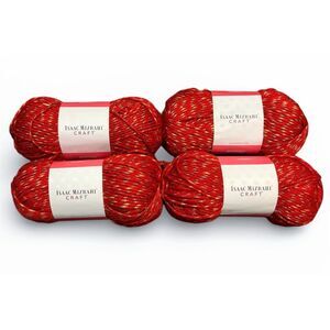 LOT of 4 Isaac Mizrahi Craft University Yarn, Color Parsons, Wool Blend